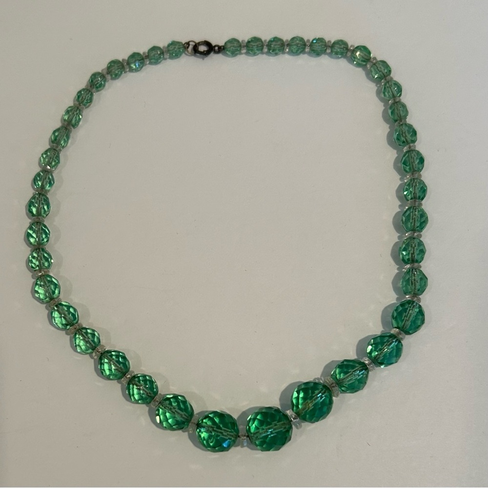 1920s Glass Beaded  Necklace